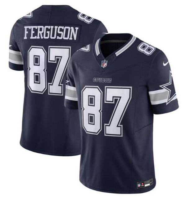 Men's Dallas Cowboys #87 Jake Ferguson Navy 2023 F.U.S.E. Vapor Untouchable Limited Football Stitched Jersey